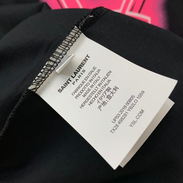 高品質サンローラン シグネチャーロゴ Ｔシャツ パチモン Sah30503